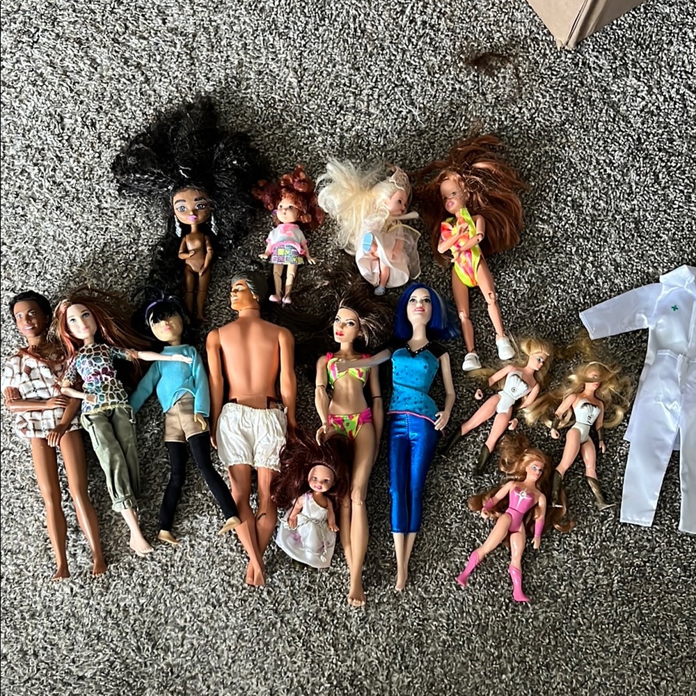 Barbie Black and Blue Fashion Dolls Collection